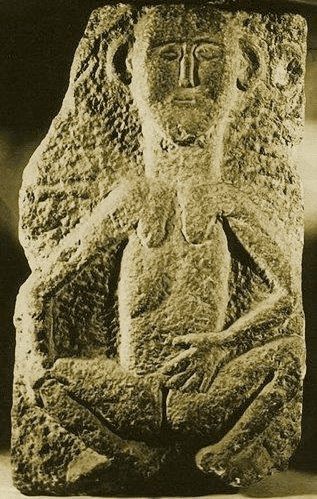 Fig. 1. Sheela-na-gig from the Fethard wall in Fethard, Co. Tipperary, Ireland, detail, twelfth-century (Photo: Wikipedia Commons)