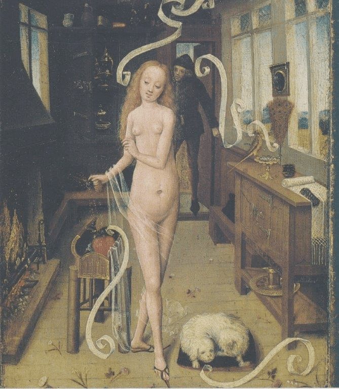 Fig. 6. The Love Charm, oil on panel, Germany or Lower Rhine, 1470–1480. Leipzig, Museum der Bildenden Künste (Public domain image)