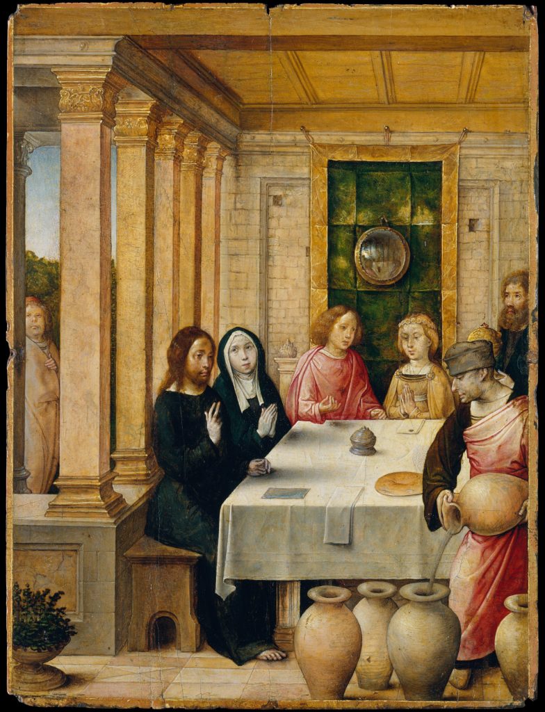Fig. 5 Juan de Flandes, The Marriage Feast at Cana. Ca. 1500-1504. The Metropolitan Museum of Art, The Jack and Belle Linsky Collection, 1982