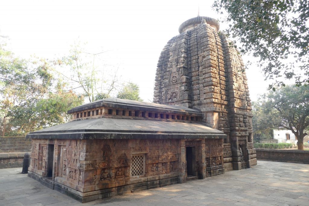 Seventh century stone temple, Parasuramesvara. In Bhubaneswar, Odisha.